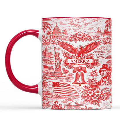 250 Years of America Mug 1776–2026, Vintage Patriotic Coffee Mug, 4th of July White Mug Accent Mug 684893