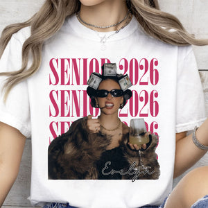 Custom Photo Senior 2026 Bright Shirt | Personalized Vintage Photo And Year Senior Shirt | Graduation Gift 684903