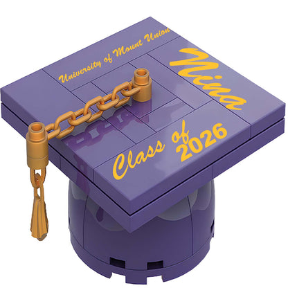 Graduation Cap LEGO Kit Class of 2026, Personalized Lego, Unique Graduation Gift Idea 685012