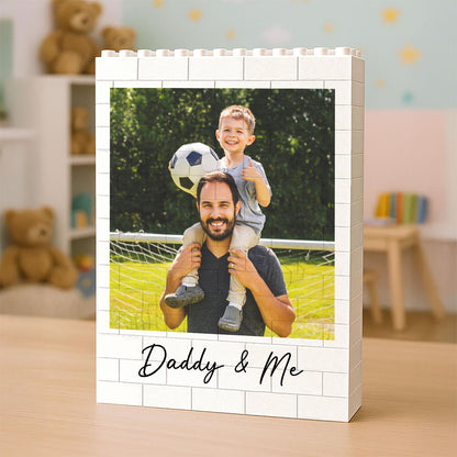 Daddy & Me Custom Photo Building Brick Blocks, Personalized Father's Day Gift, Gift For Dad 685063