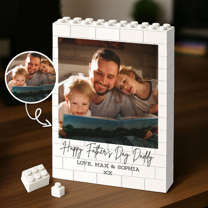 Custom Photo Building Brick Blocks, Personalized Father's Day Gift, Unique Gift For Dad 685085
