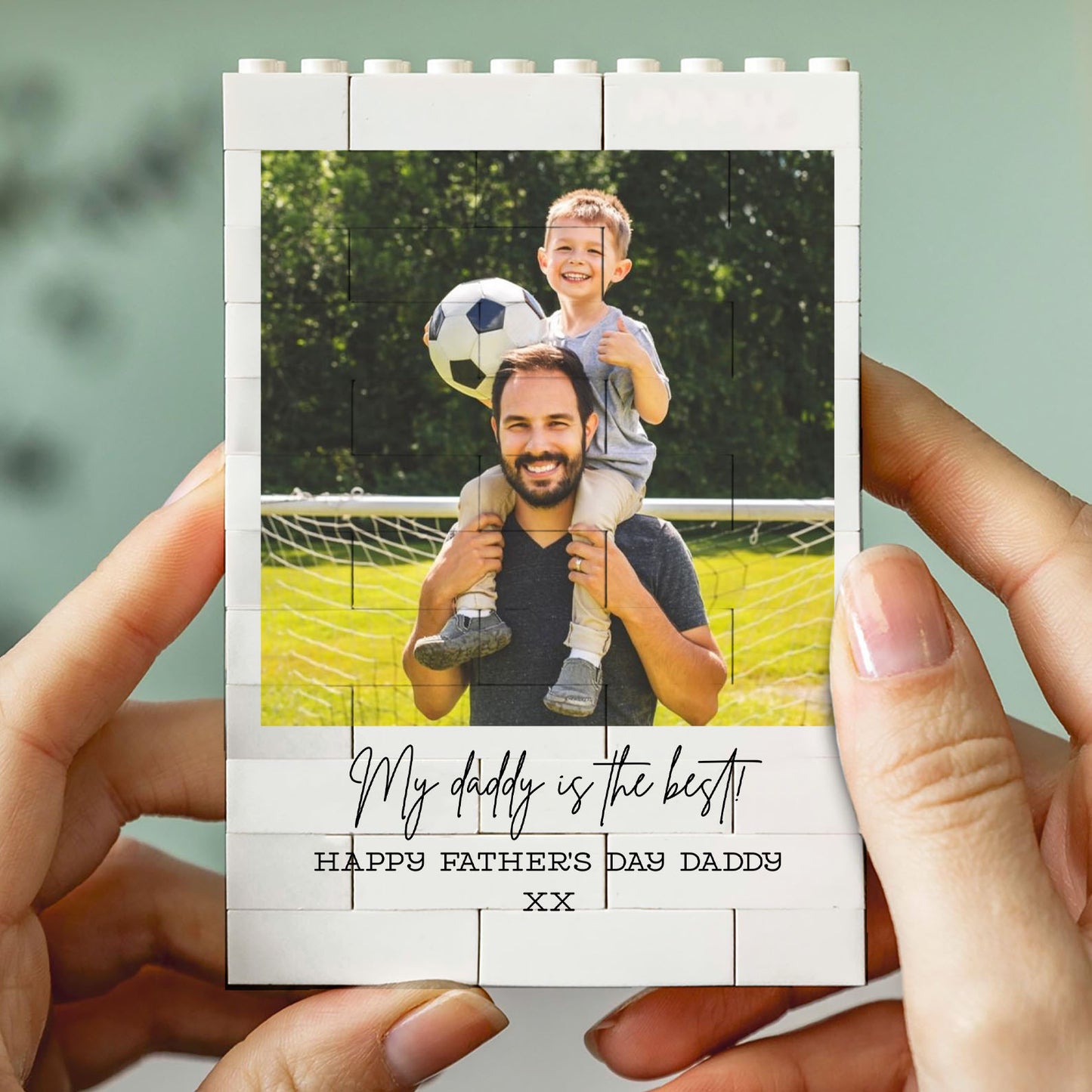 Custom Photo Building Brick Blocks, Personalized Father's Day Gift, Unique Gift For Dad 685085