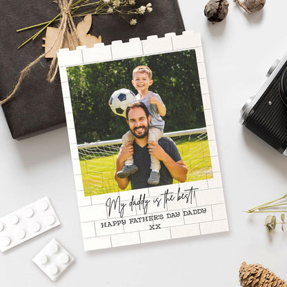 Custom Photo Building Brick Blocks, Personalized Father's Day Gift, Unique Gift For Dad 685085