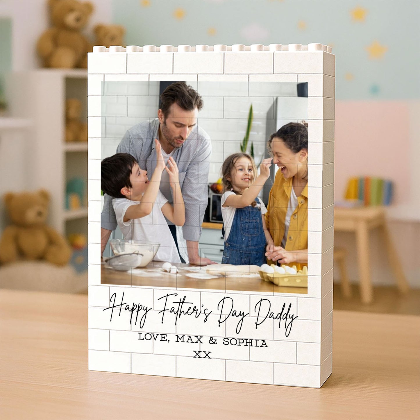 Custom Photo Building Brick Blocks, Personalized Father's Day Gift, Unique Gift For Dad 685085