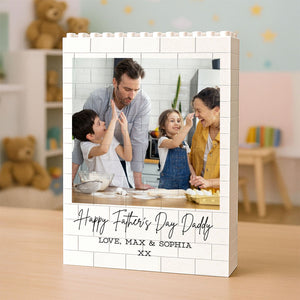 Custom Photo Building Brick Blocks, Personalized Father's Day Gift, Unique Gift For Dad 685085