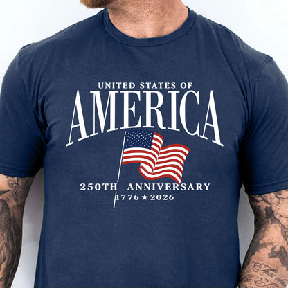 USA 250th Anniversary Shirt, Vintage America's Semiquincentennial Tee, Patriotic 4th Of July Gift 685202