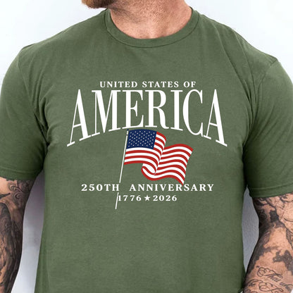 USA 250th Anniversary Shirt, Vintage America's Semiquincentennial Tee, Patriotic 4th Of July Gift 685202