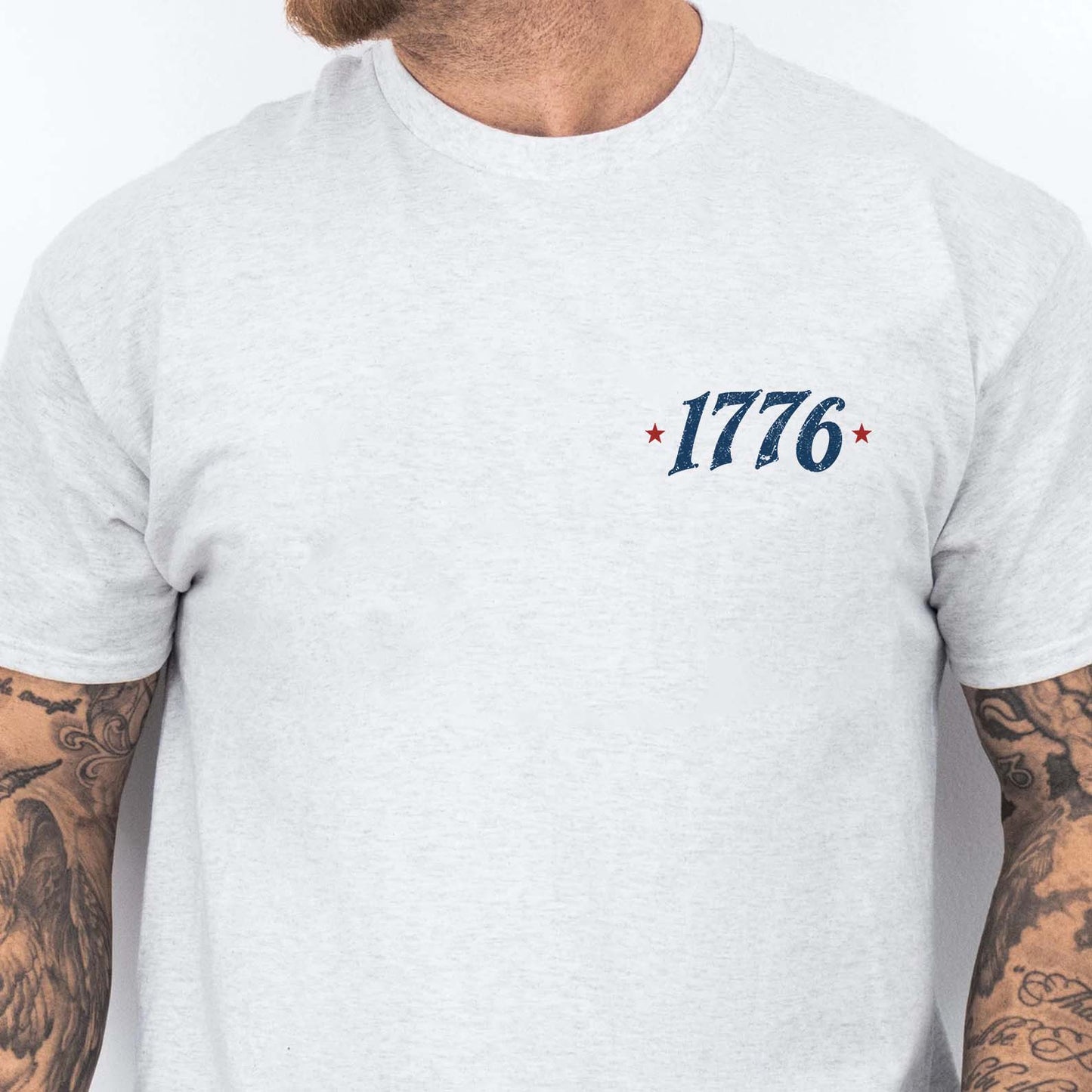 Land Of The Free Because Of The Brave Pocket & Back Bright Shirt, Patriotic 4th Of July Gift 685315