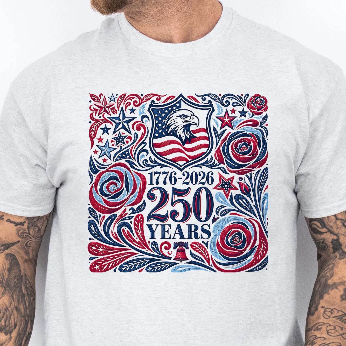 USA 250th Anniversary Bright Shirt, Vintage Independence Day Tee, Patriotic 4th Of July Gift 685336