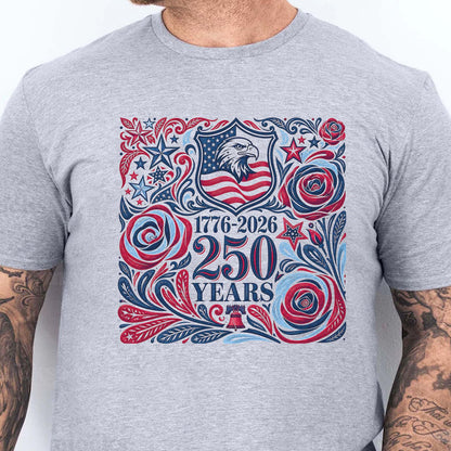 USA 250th Anniversary Bright Shirt, Vintage Independence Day Tee, Patriotic 4th Of July Gift 685336