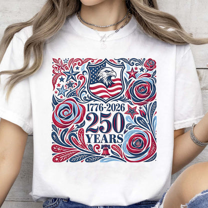 USA 250th Anniversary Bright Shirt, Vintage Independence Day Tee, Patriotic 4th Of July Gift 685336