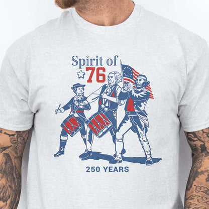 USA 250th Anniversary Shirt, Patriotic Spirit Of 76 Independence Day Tee, 4th Of July Gift 685338