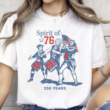 USA 250th Anniversary Shirt, Patriotic Spirit Of 76 Independence Day Tee, 4th Of July Gift 685338
