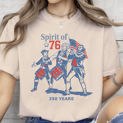 USA 250th Anniversary Shirt, Patriotic Spirit Of 76 Independence Day Tee, 4th Of July Gift 685338