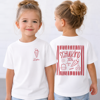 Personalized Back To School Shirt 2026, Custom Name Schoolchild T-Shirt, Gift Idea For Schoolchildren 685385