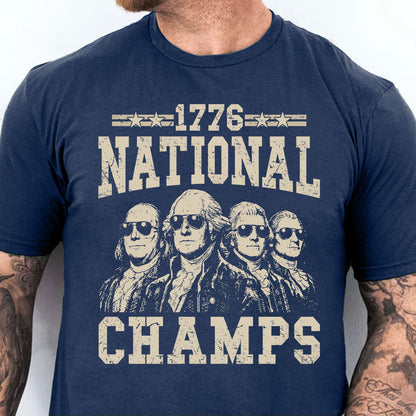 1776 National Champions Dark Shirt, Funny 250th Anniversary Tee, Patriotic Independence Day Gift 685428