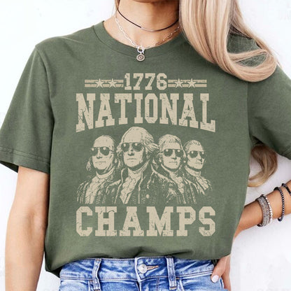1776 National Champions Dark Shirt, Funny 250th Anniversary Tee, Patriotic Independence Day Gift 685428