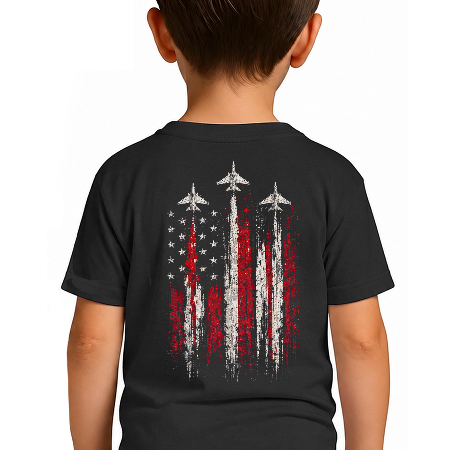 USA 250th Anniversary Front & Back Kid Shirt, American Flag Tee, Patriotic 4th Of July Gift 685429