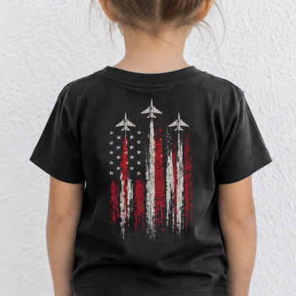 USA 250th Anniversary Front & Back Kid Shirt, American Flag Tee, Patriotic 4th Of July Gift 685429