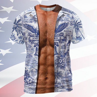 Funny 250 Years of America AOP Shirt, Vintage Patriotic USA AOP Shirt, 4th of July Party Gift 685792