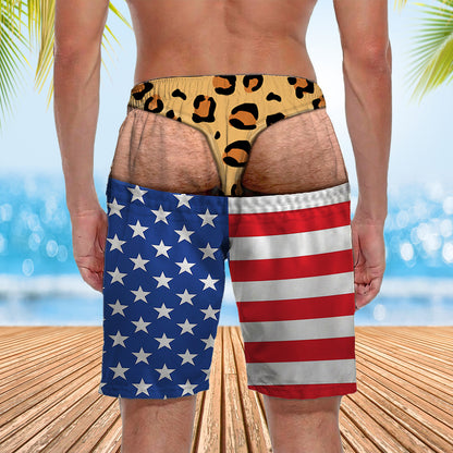Custom Funny Men’s Swim Trunks, Personalized Beach Shorts, Funny Gift For Husband Dad Grandpa 685836