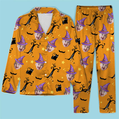 Personalized Baby Halloween Pajamas, Custom Face Photo Pajamas, Spooky Halloween Gift 685994