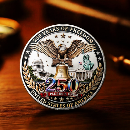 Donald Trump 250 Years of America Challenge Coin, 1776–2026 USA 250th Anniversary Collectible Coin 686133