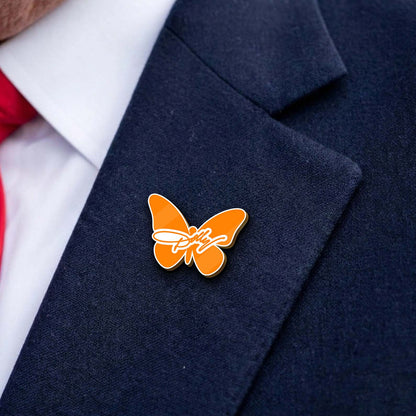 Dolly Orange Butterfly Lapel Pin, Pack of 10 Country Music Memorial Pins, Dolly Parton Fan Gift 686125