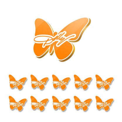 Dolly Orange Butterfly Lapel Pin, Pack of 10 Country Music Memorial Pins, Dolly Parton Fan Gift 686125