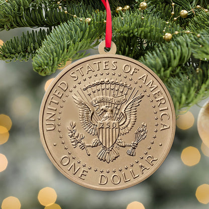 Donald Trump 2-Sided Acrylic Ornament, USA 250th Anniversary Christmas Ornament 686132