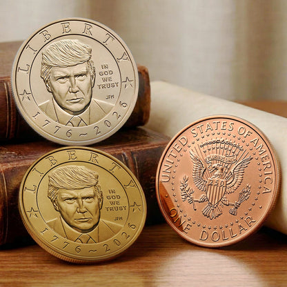 Donald Trump Commemorative Coin, USA 250th Anniversary Coin, 1776-2026 Patriotic Trump Keepsake 686132
