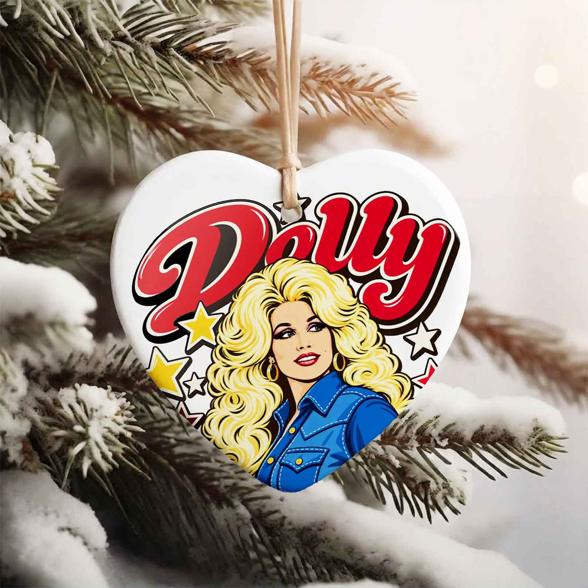 Dolly Parton Memorial Ceramic Ornament, Always Love You Country Music Christmas Ornament, Dolly Fan Gift 686176