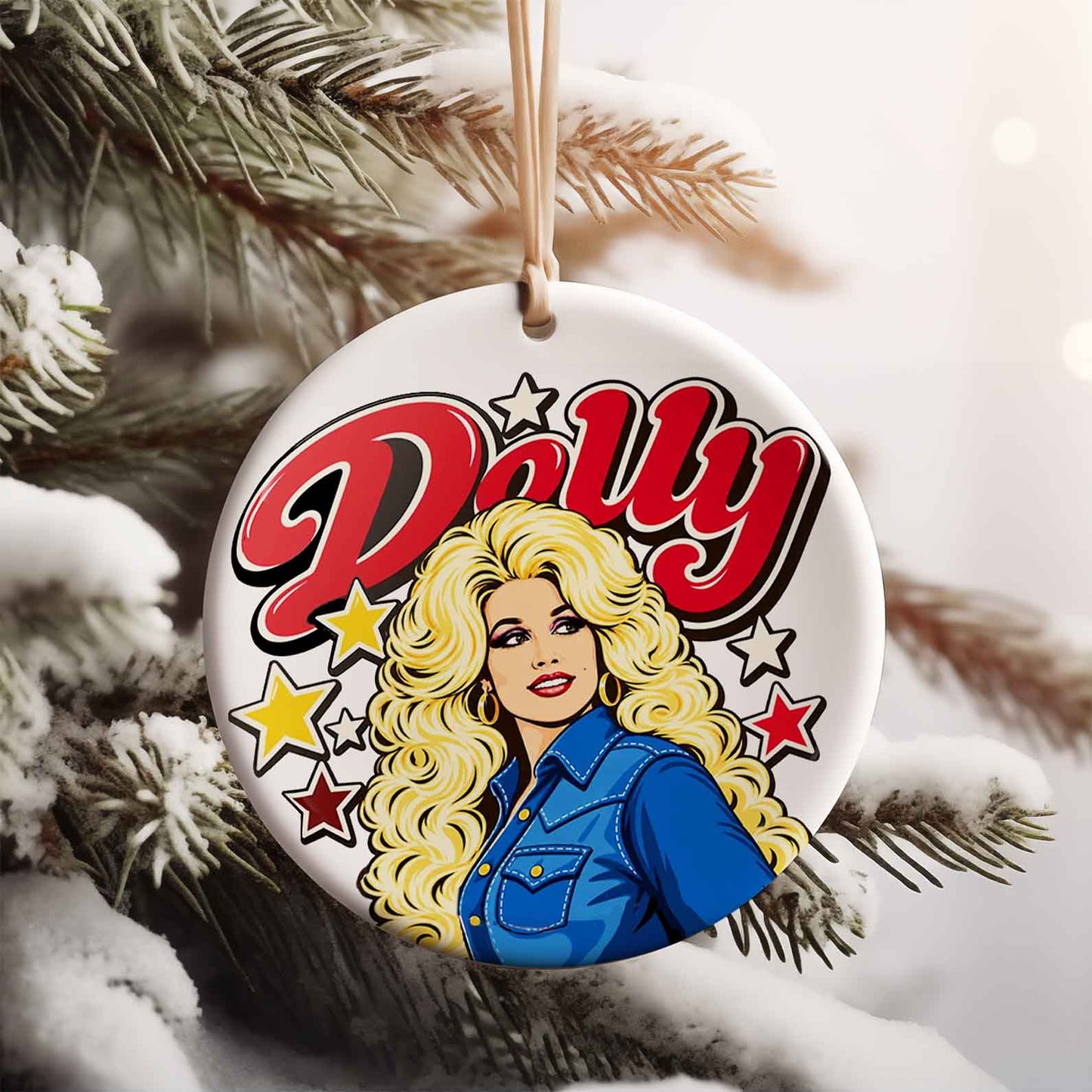 Dolly Parton Memorial Ceramic Ornament, Always Love You Country Music Christmas Ornament, Dolly Fan Gift 686176