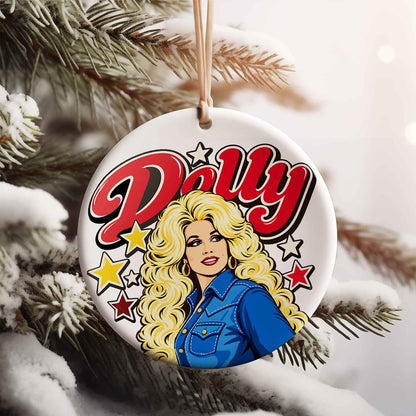 Dolly Parton Memorial Ceramic Ornament, Always Love You Country Music Christmas Ornament, Dolly Fan Gift 686176