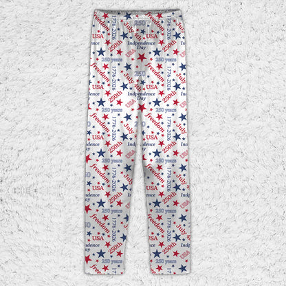 USA 250 Years Pajama Set, 1776-2026 Patriotic PJs, July 4th Independence Day Sleepwear Gift 686220