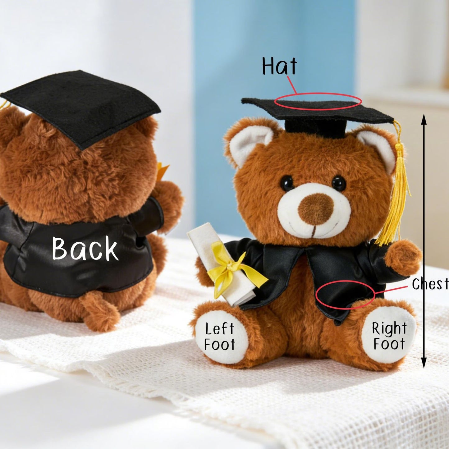 Grad Bear With Name & Year | Personalized Graduation Teddy Bears | Class of 2026 Gifts 684745