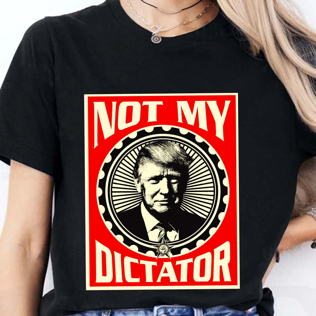 Not My Dictator Shirt – 8647 Anti Trump Protest Tee, Resist Activism And Freedom Dark Shirt For Justice And Equality 682181