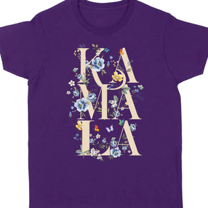 Botanical Kamala Shirt | Artsy Floral Politics Tee | Vote for Kamala | Madam President | Kamala Harris 2024 Shirt K1508 - KH2