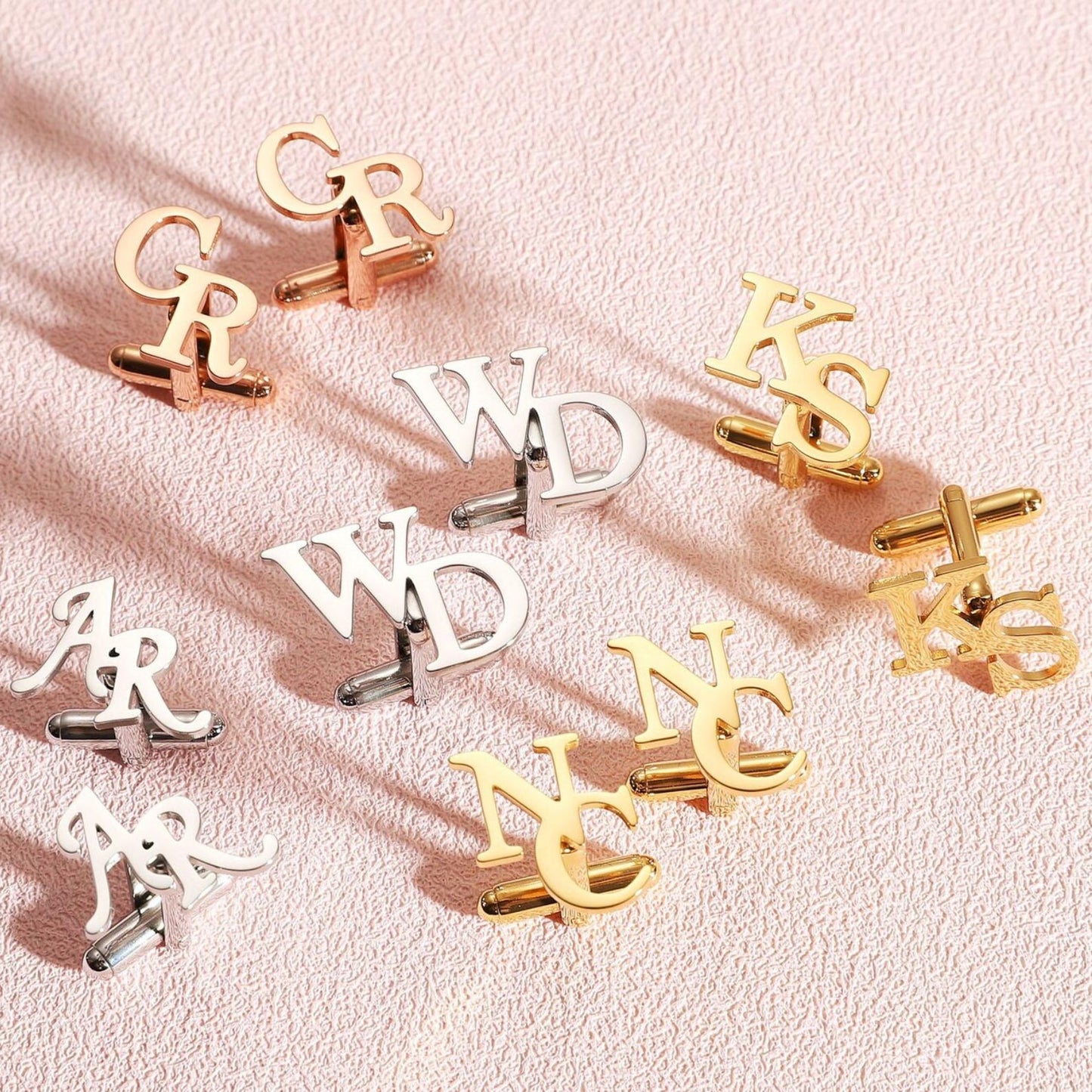 Custom Groomsmen Cufflinks | Personalized Cufflinks | Initial Cufflinks For Men | Gift For Man 684777