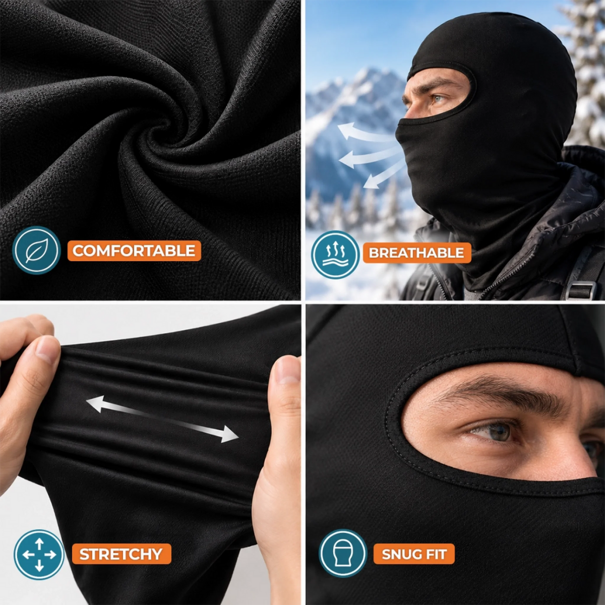 Personalized Funny Balaclava Ski Mask, Custom Face Balaclava Gift For Hunter 686635 WFD