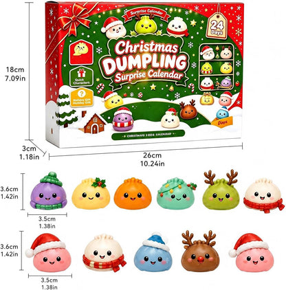 Christmas Dumpling Advent Calendar, 24 Days Of Cute Squishies 686334