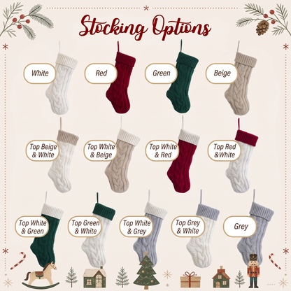 Personalized Christmas Embroidered Stockings, Custom Name Holiday Decor, Gift For Family 686926