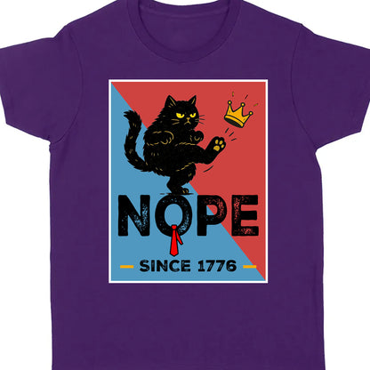 No Kings in America Black Cat Shirt, Anti-Trump Protest Shirt, Patriotic Democracy Shirt, No Kings in America, Not my President Shirt 682481