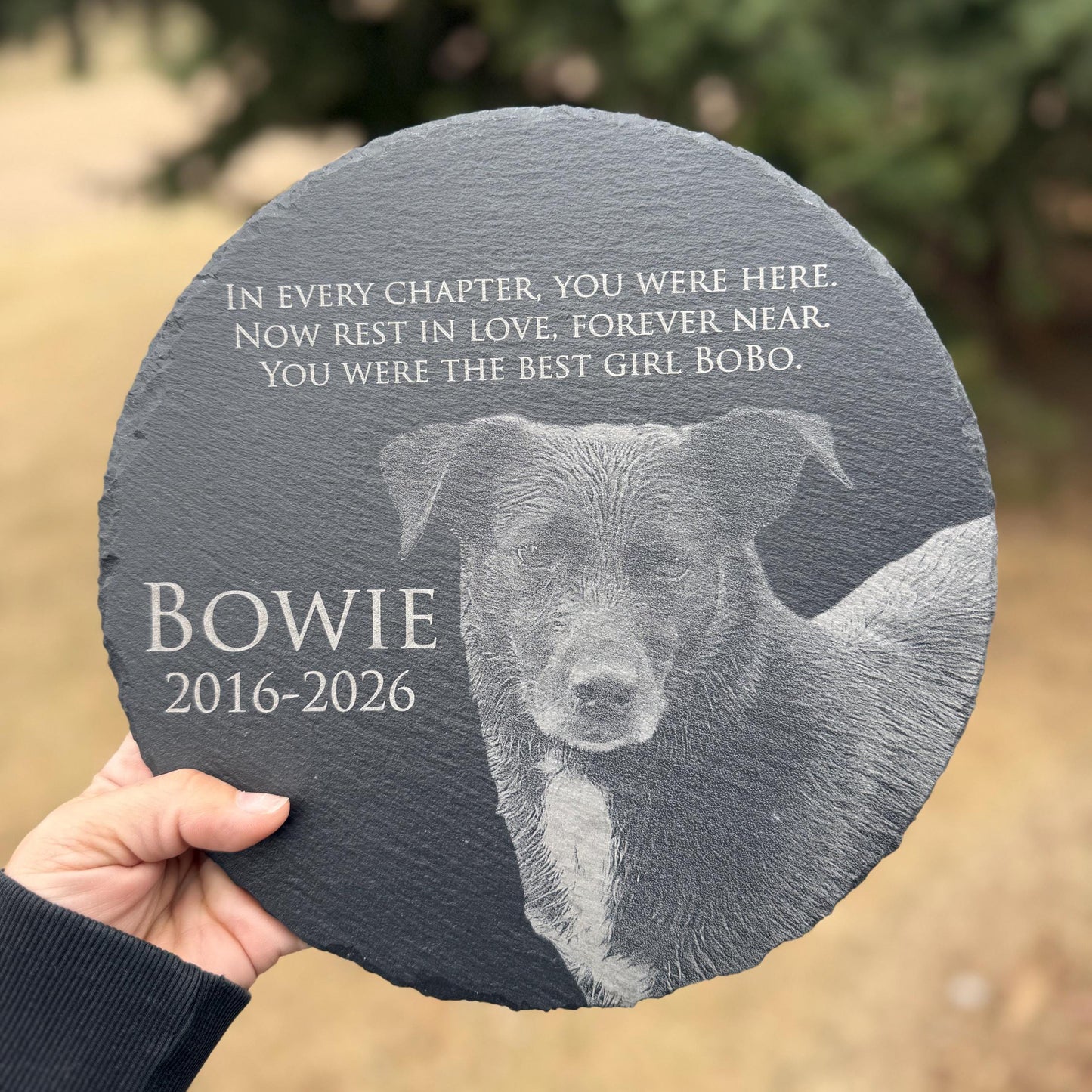 Personalized Pet Sympathy Stone, Engraved Memorial Garden Stone, Pet Remembrance Garden Stone 685448 WFD