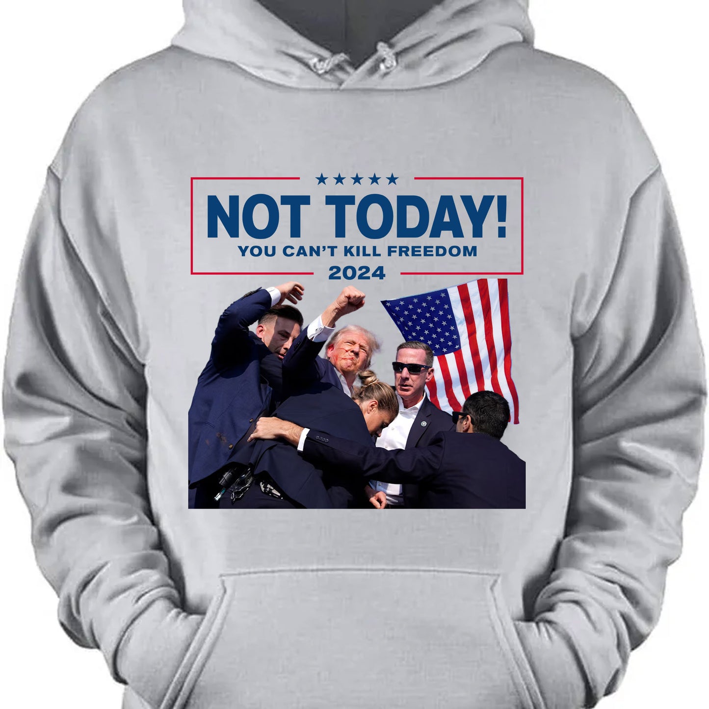 Not Today You Can't Kill Freedom | Trump Fight Shirt | Donald Trump Shirt Bright C1109 - GOP
