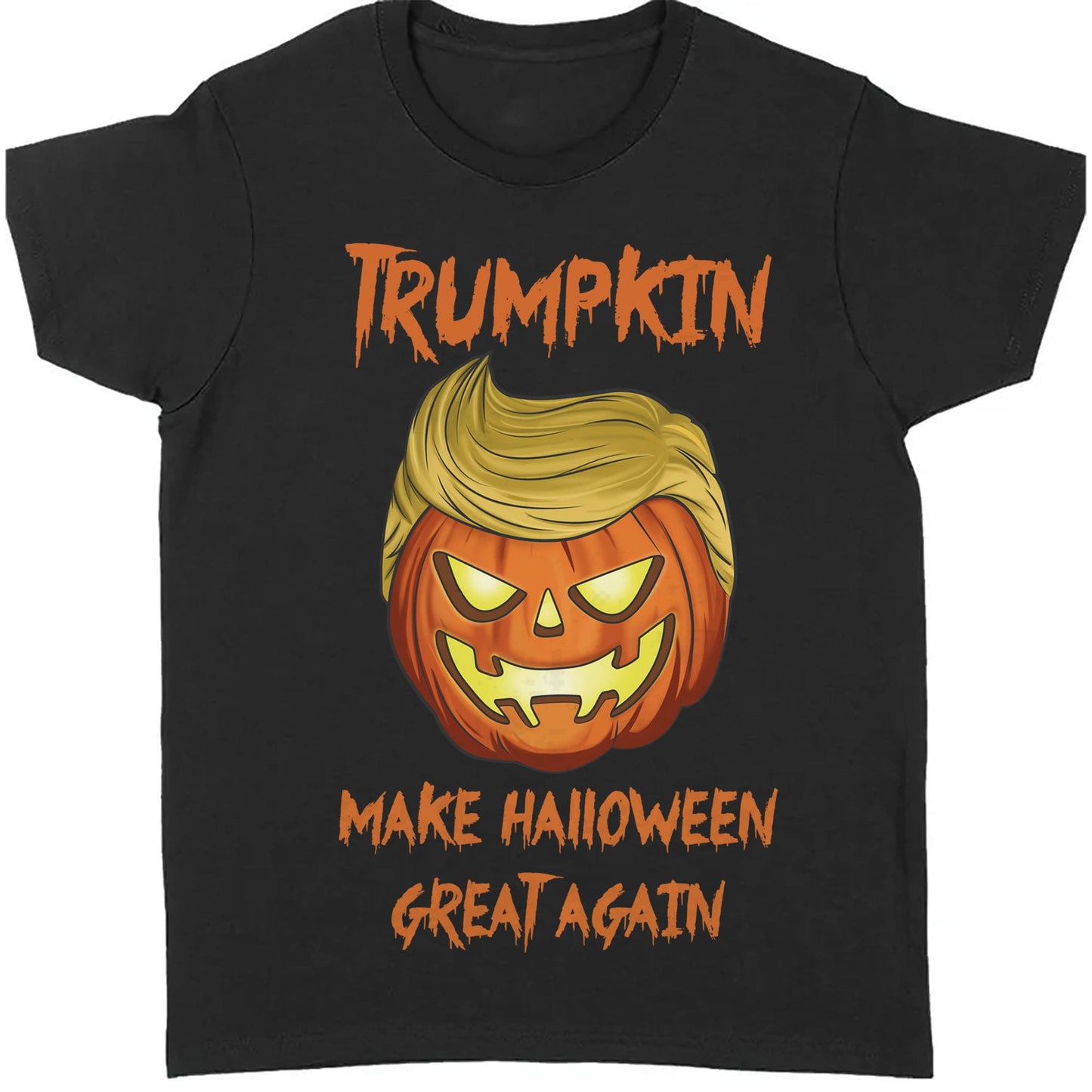 Trumpkin Make Halloween Great Again | Trump 2024 Shirt | Halloween Shirt | Trump Supporters Shirt Dark T1227 - GOP