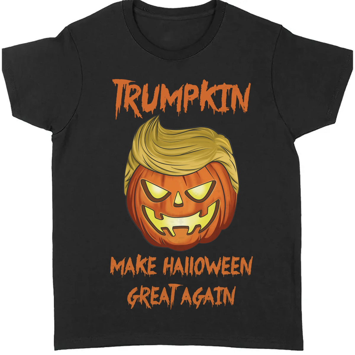 Trumpkin Make Halloween Great Again | Trump 2024 Shirt | Halloween Shirt | Trump Supporters Shirt Dark T1227 - GOP