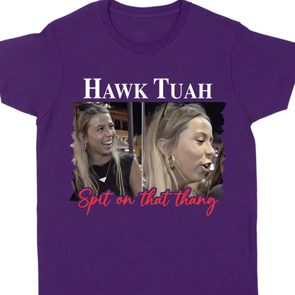Hawk Tuah Spit On That Thang 2024 Photo Meme Girl | Hawk Tuah Shirt | Election Tee | Political Dark Shirt C1088 - GOP