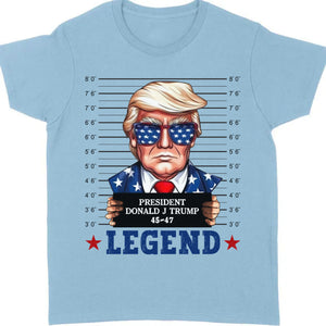 Trump Mugshot Legend Shirt | Trump 2024 Shirt | Trump Supporters Tee | Donald Trump Shirt Bright C1077 - GOP