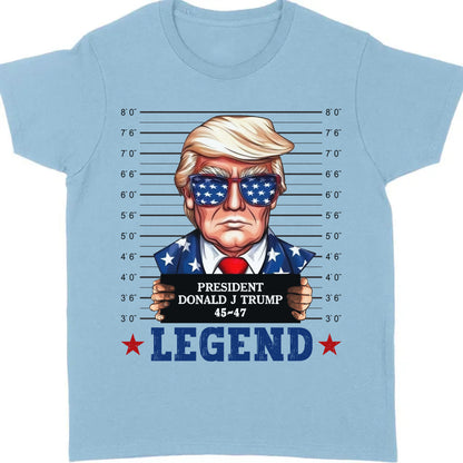 Trump Mugshot Legend Shirt | Trump 2024 Shirt | Trump Supporters Tee | Donald Trump Shirt Bright C1077 - GOP